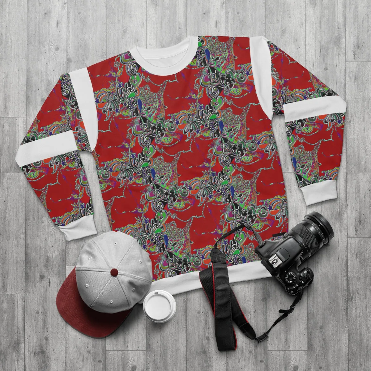 AOP Unisex Sweatshirt devilishly red