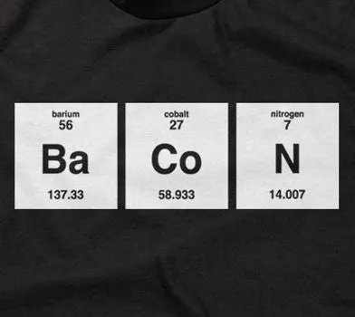 Bacon Periodic Table Element Hoodie