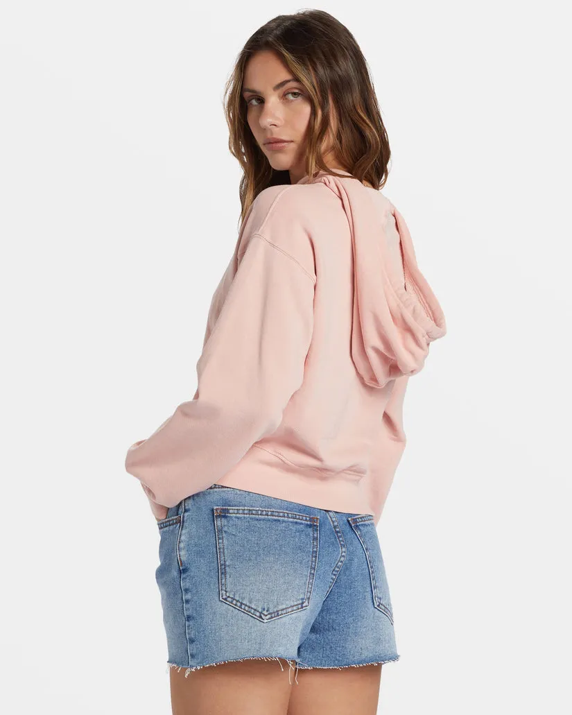 Billabong All Time Fleece Pullover Sweatshirt - DUSTY PEACH