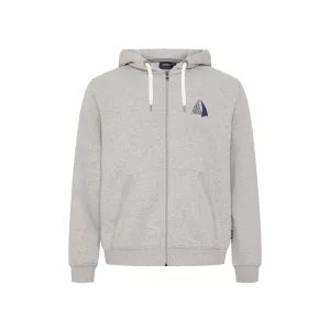 Bob Zip Hood Sweat - Grey Melange