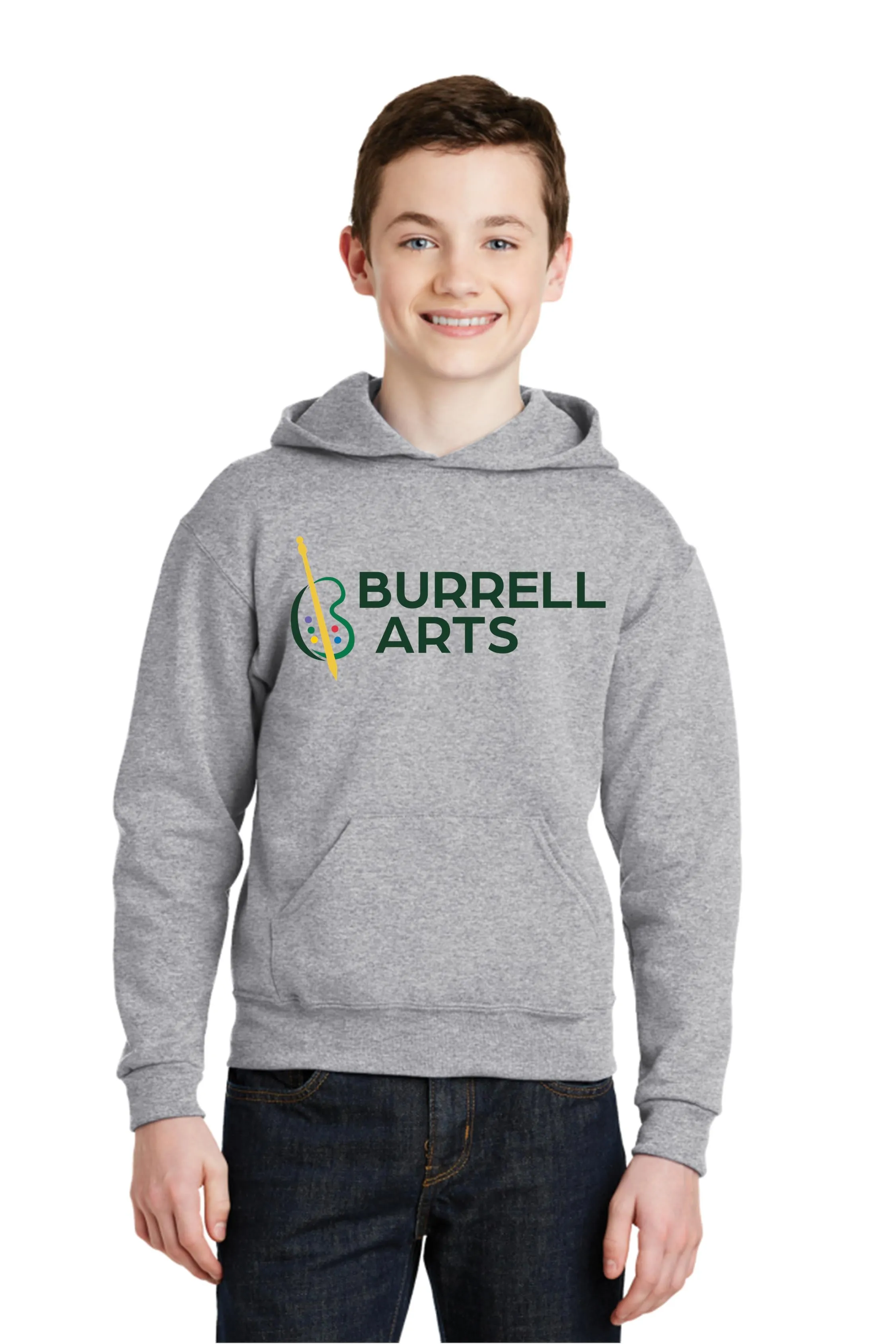 Burrell Arts- Youth- NuBlend® Pullover Hooded Sweatshirt.