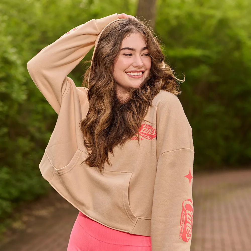 Craveable Chicken Finger Meals Cropped Hooded Sweatshirt