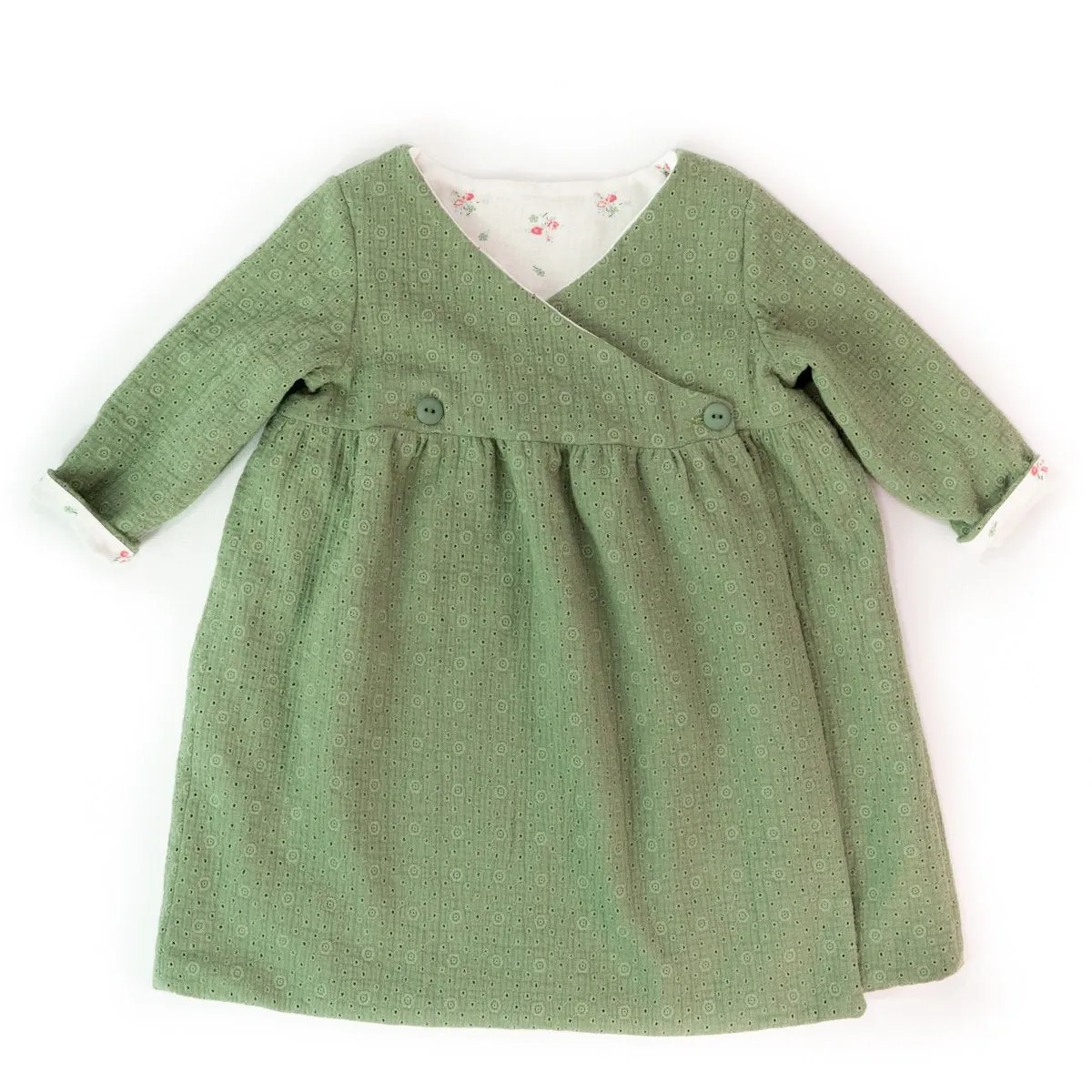 Dublin Cardigan or Dress Sewing Pattern - Baby 1M/4Y - Ikatee