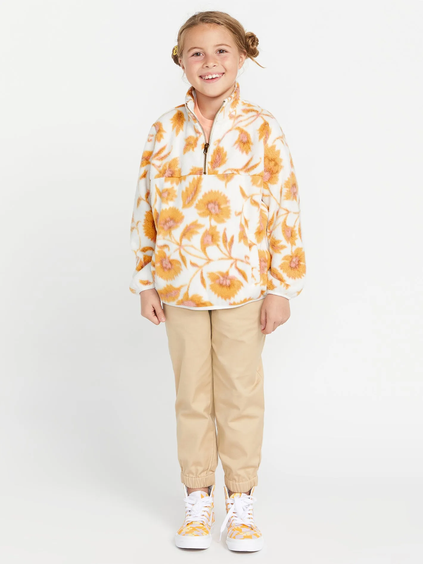 Girls Pheelin It Mock Neck Sweatshirt - Dijon