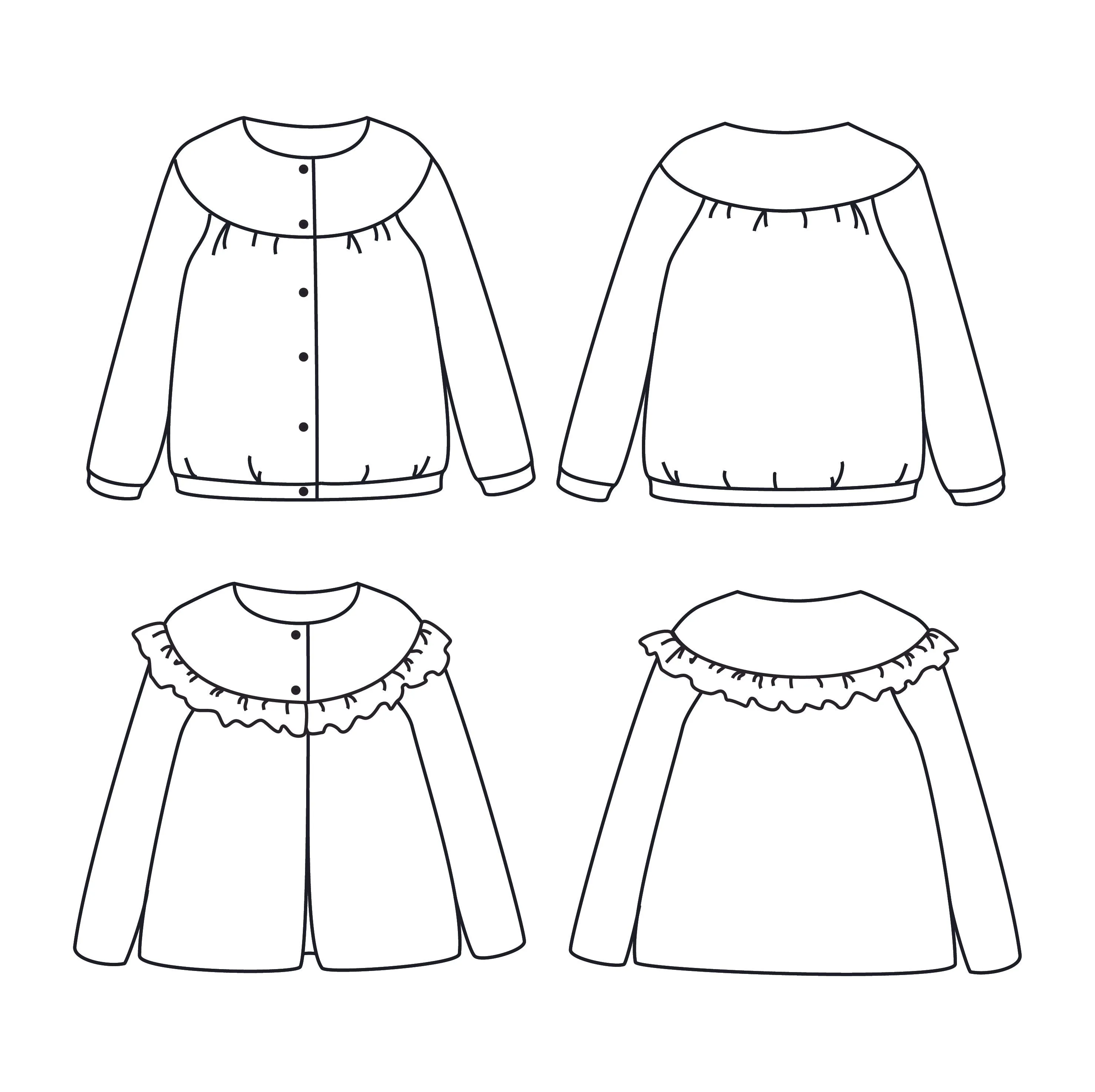 IRMA Duo Cardigan - Girl   Mum - PDF Sewing Pattern