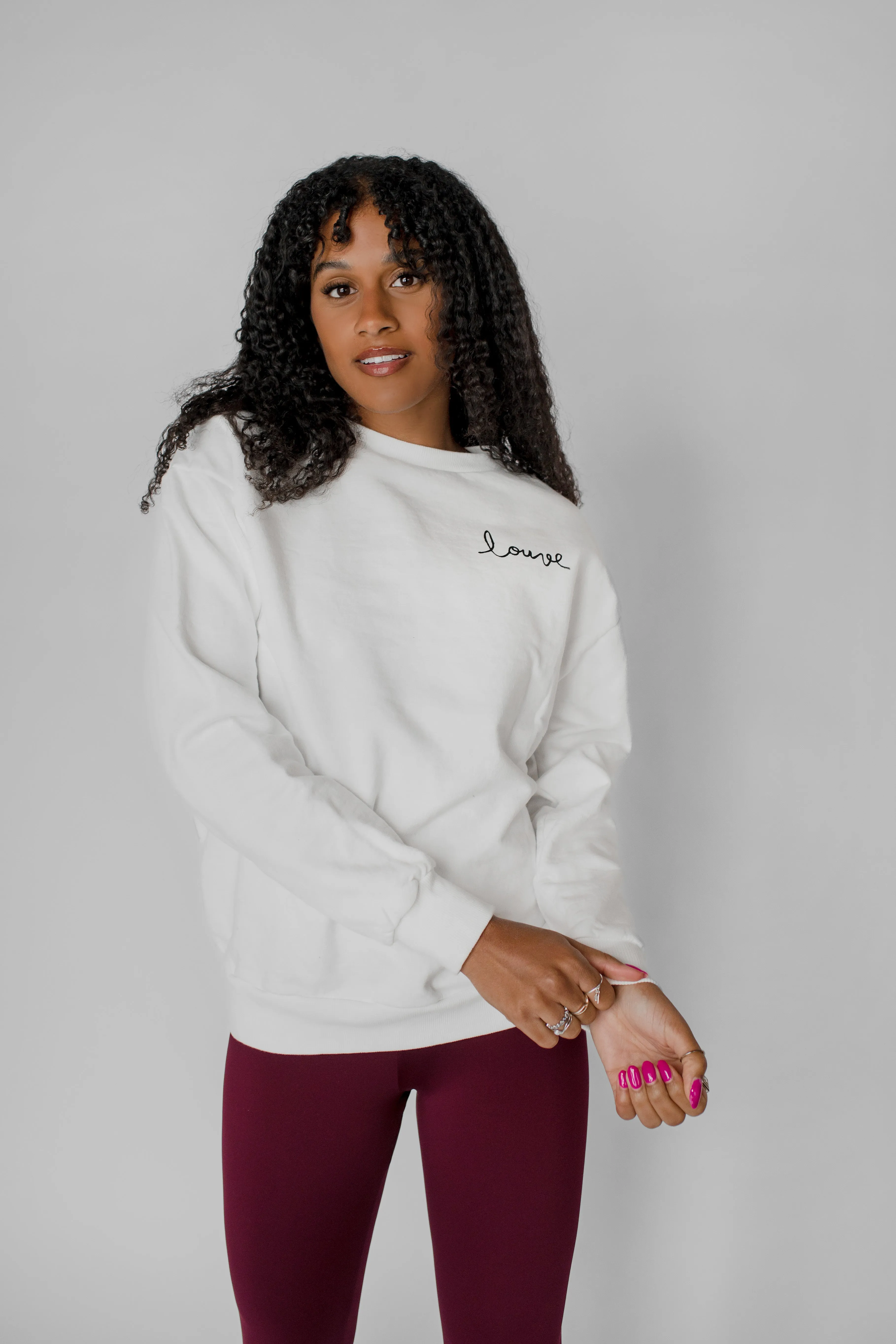 Louve printed crewneck
