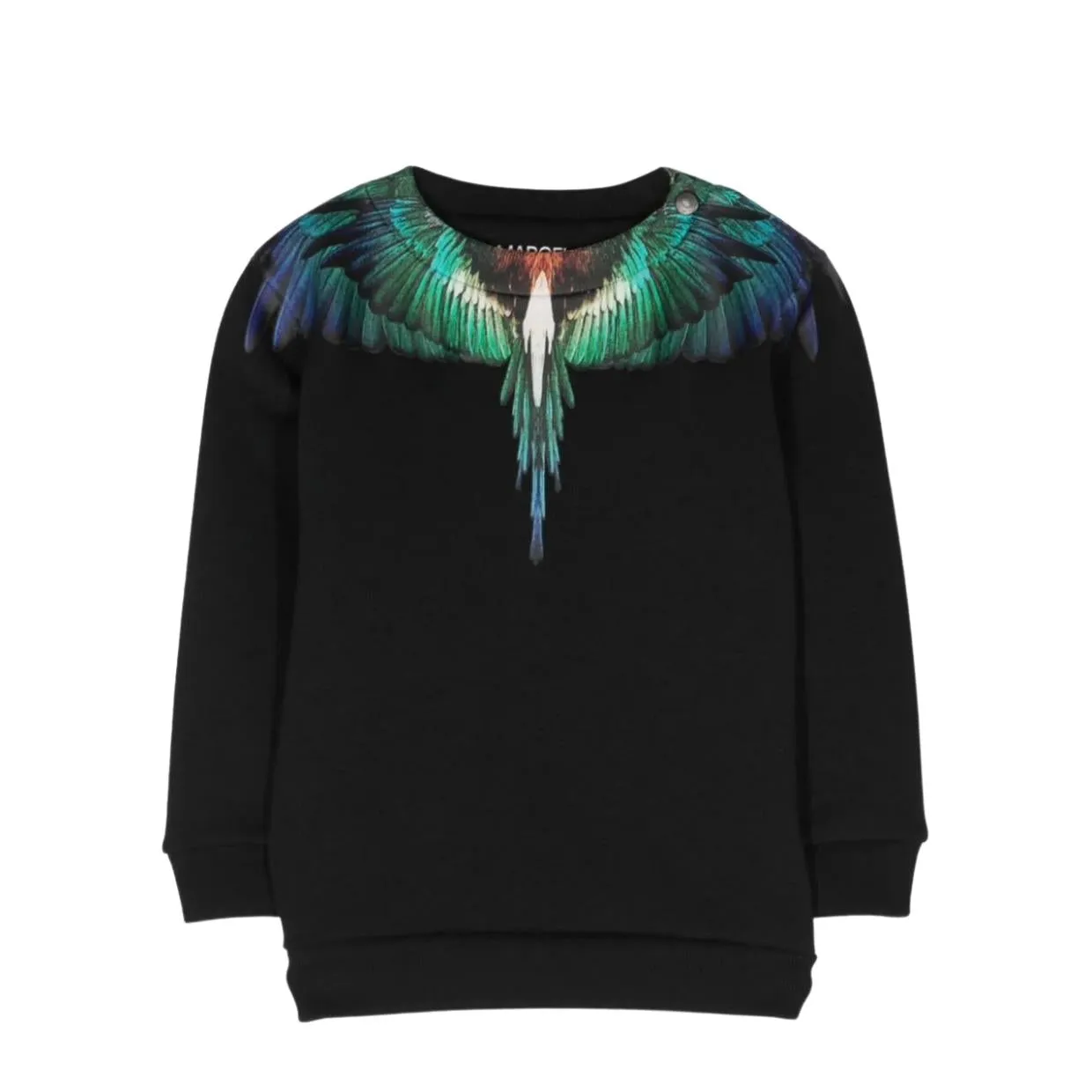 Marcelo Burlon Baby Icon Wings Black & Blue Sweatshirt