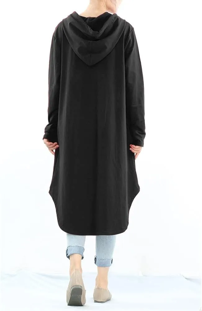 Minibee Women's Hoodies Oversized Sweatshirt Dress Long Sleeve Casual Tunic Pullover with Pockets