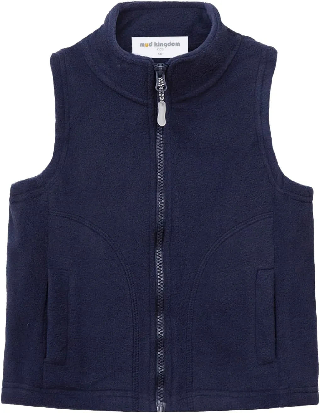 Mud Kingdom Boys Girls Polar Fleece Vest Jacket Ligntweight Cute Cartoon Patterns Coat Zipper Closure Sleeveless