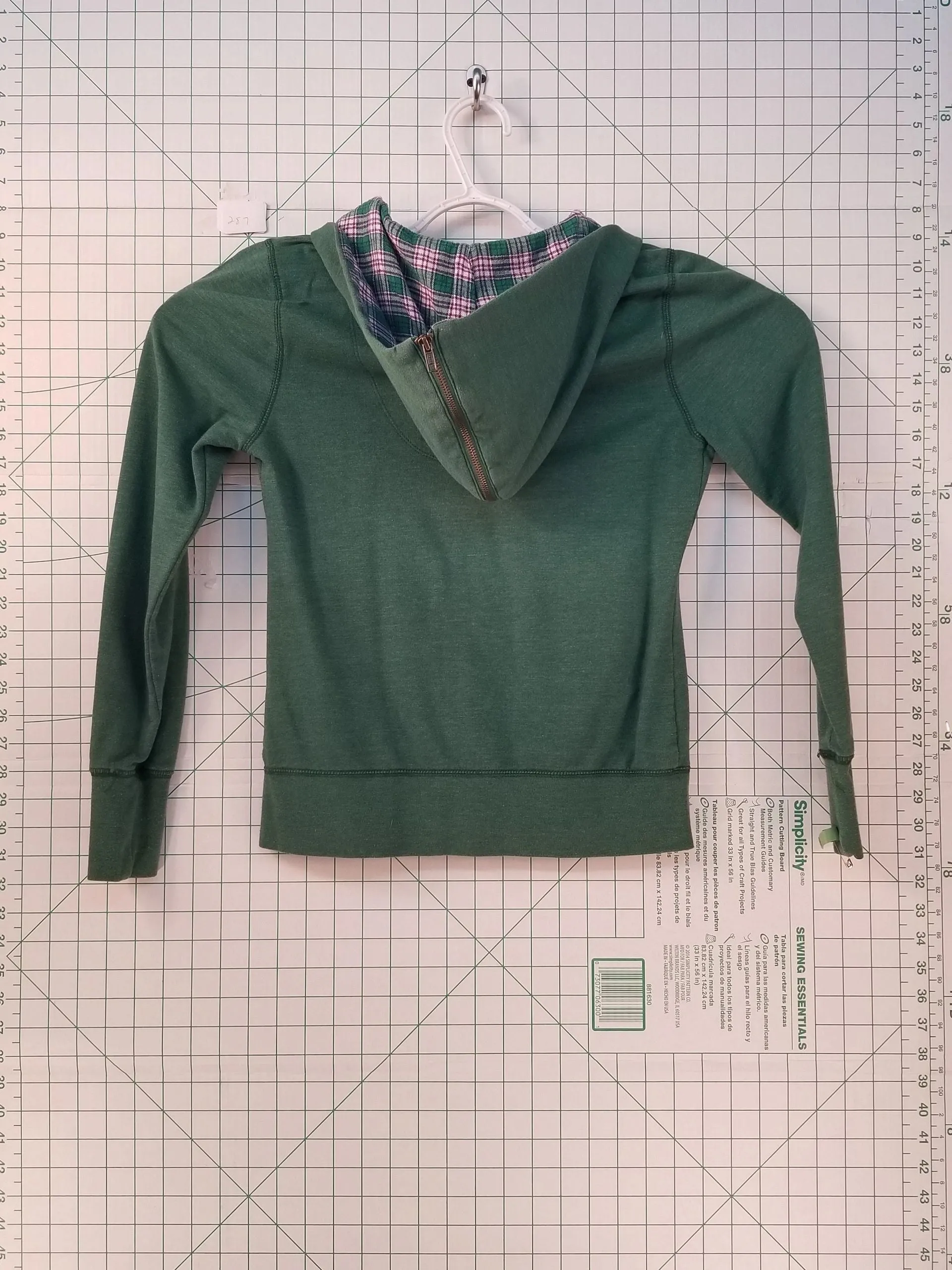 No Boundaries Green Zip-up Hoodie Sm