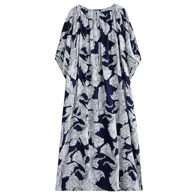 Plus Size Floral Print Maxi Dress