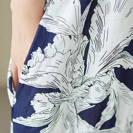 Plus Size Floral Print Maxi Dress