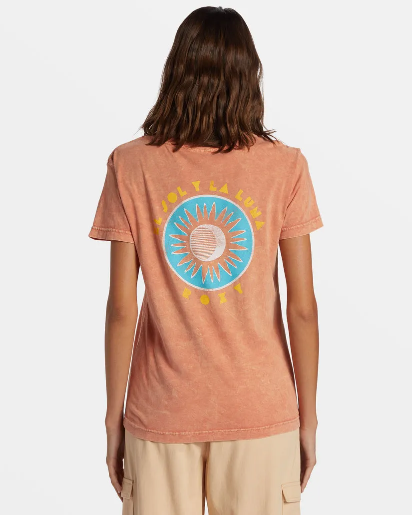 Roxy El Sol Y La Luna Tee-Apricot Brandy