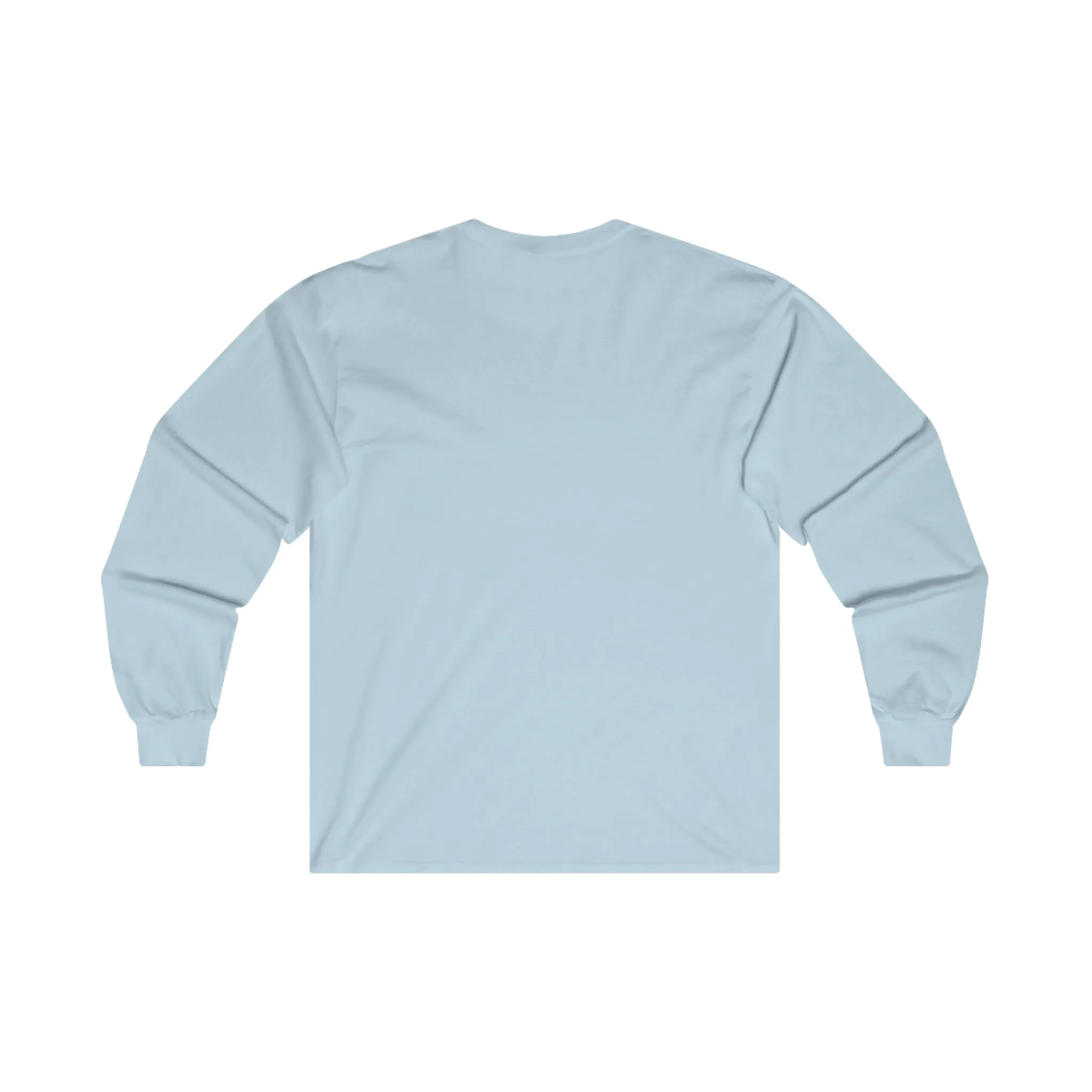 “Script Logo- Red”-  Unisex Long Sleeve Graphic Shirt by Artist David Hilborn